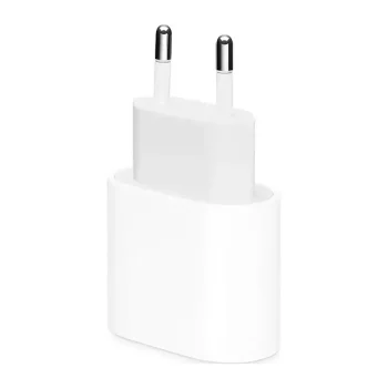 شارژر دیواری 20W اپل پارت نامبر ZM/A باگارانتی 18 ماهه شرکتی (دو پین)