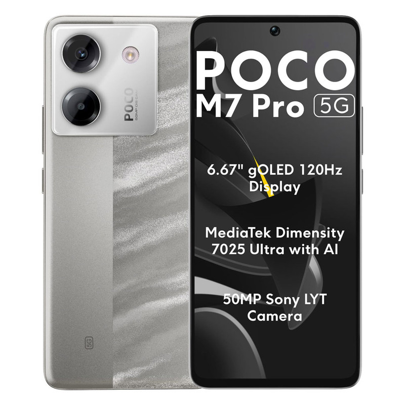 گوشی موبایل شیائومی مدل Poco M7 Pro 5G دو سیم کارت ظرفیت 256 گیگابایت و رم 12 گیگابایت